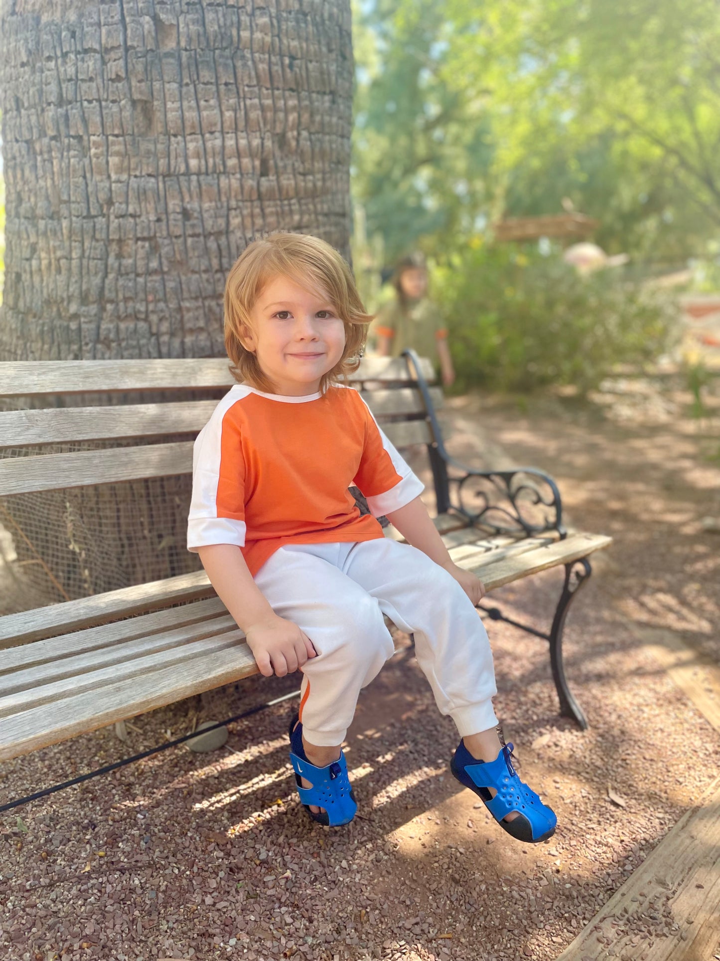 Orange Stripe Jogger